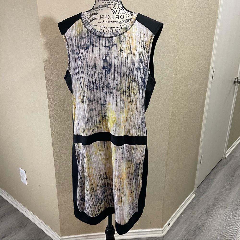 RACHEL Rachel‎ Roy Black and Yellow Mini Dress